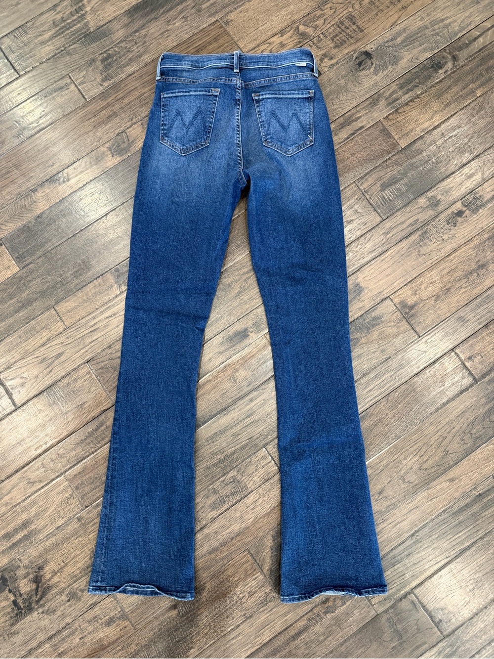 MOTHER High Waisted Runaway Jeans 29 Start Your Engines Flare WORN 1x Like new! - Picture 2 of 9